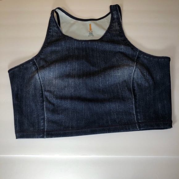 Lucy Other - Lucy sportbra top in denim patterned fabric. Sz L Lucy Other - Lucy sportbra top in denim patterned fabric. Sz L